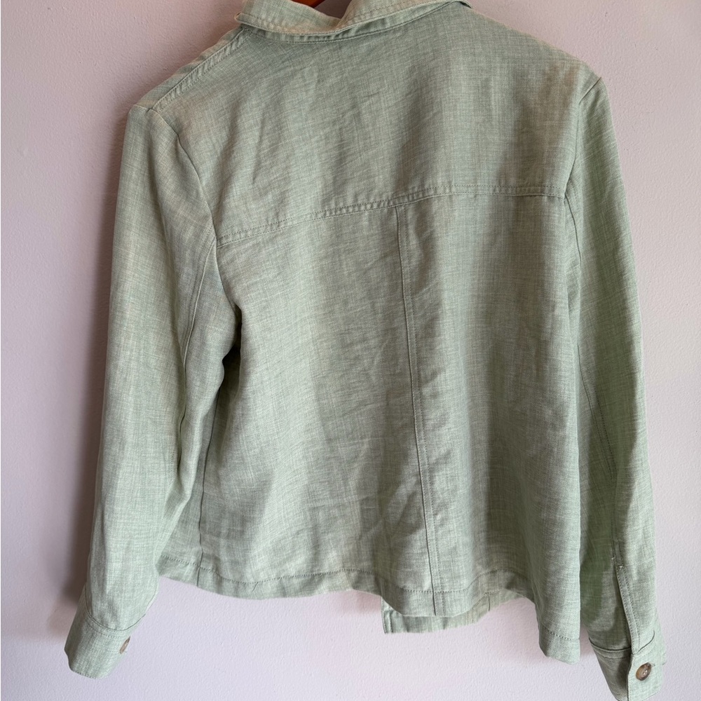 Soho Light Green Button-Front Jacket - image 4